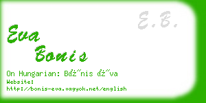 eva bonis business card